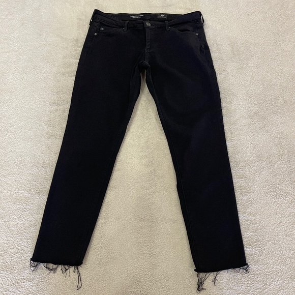 AG Black Skinny Anke Legging Jeans Size 28 - Picture 2 of 13